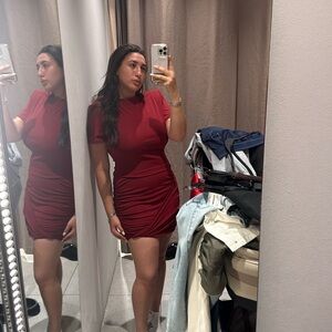 Zara Bold Red Mini Dress